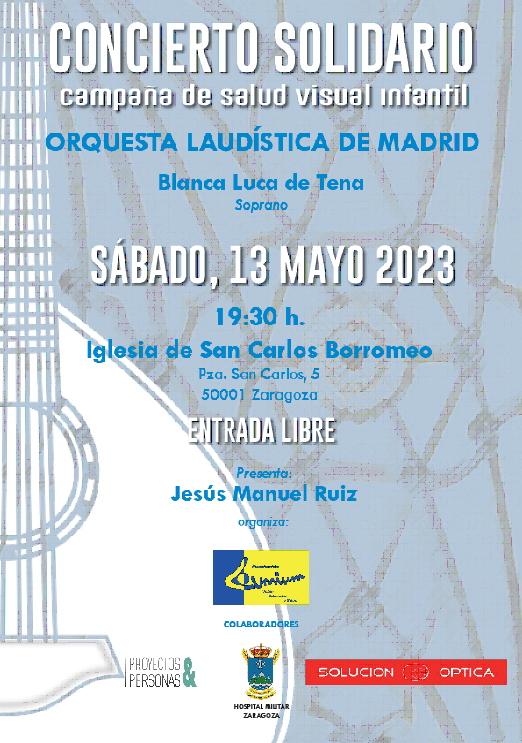 Cartel del concierto en Zaragoza